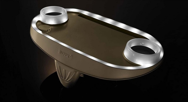 Getränkehalter + Tablett mit LED Licht für Intex Whirlpools PureSPA 28520 Bild 3