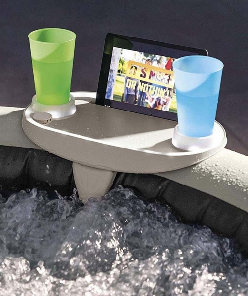 Getränkehalter + Tablett mit LED Licht für Intex Whirlpools PureSPA 28520 Bild 2