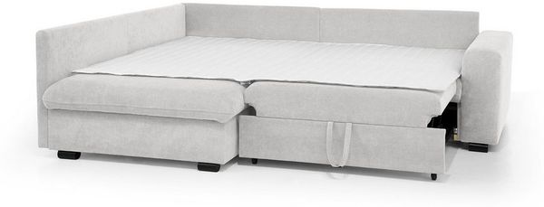 Beautysofa Ecksofa RAMO mit Schlaffunktion 160x200 cm, im Set mit Topper Bild 2