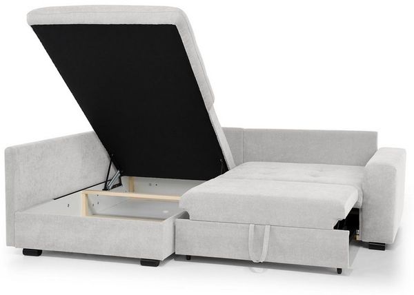 Beautysofa Ecksofa RAMO mit Schlaffunktion 160x200 cm, im Set mit Topper Bild 3