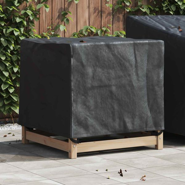 vidaXL Möbelbezug Schwarz 64 x 64 x 65 cm 210D Oxford Stoff 4105879