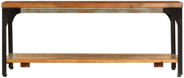 Couchtisch, Sofatisch mit Ablage 100x60x35 cm Altholz Massiv