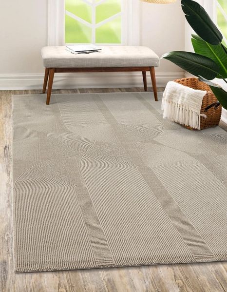 the carpet Teppich Lima, rechteckig, Höhe: 12 mm, Designer Teppich Flor 1 recyceltem Polyester waschbar