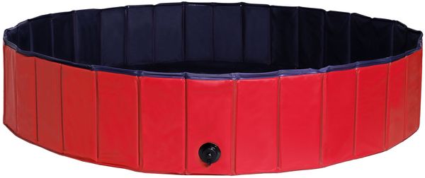dibea Faltbarer Pool mit Ablassventil, Ø 160 x 30 cm