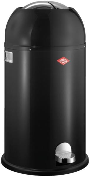 WESCO Tretabfalleimer 184631-62 KICKMASTER in SCHWARZ mit 33 Liter Volumen / Abfallsammler / Mülleimer