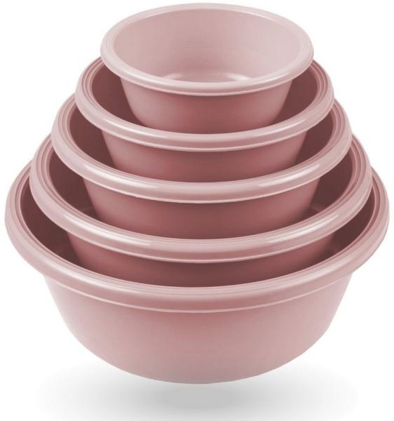 Pro Home Rührschüssel Servierschüssel (0,7L - 6L), Kunststoff, (10er Set, 10-tlg), Teigschüsseln Kunststoff Mixing Bowl Set Stapelbare Salatschüssel