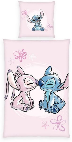 Disney Bettwäsche Disney Stitch, Flanell, 2 teilig, Wendebettwäsche