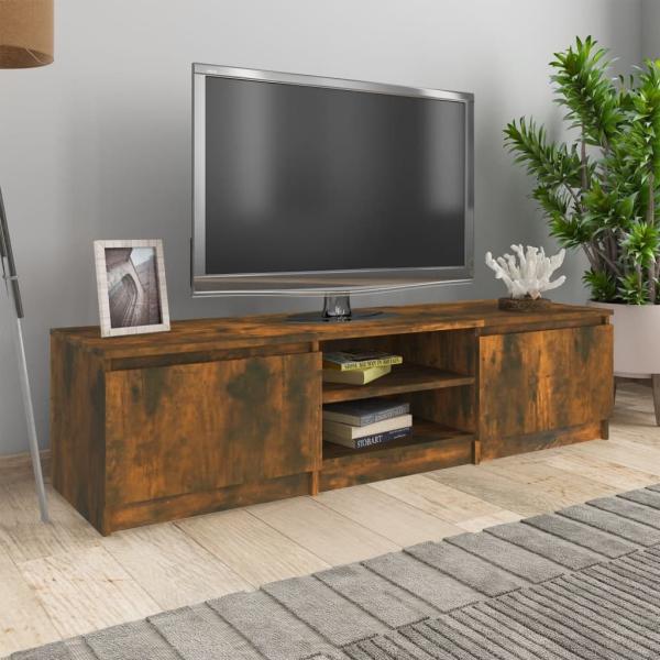 vidaXL TV-Schrank Räuchereiche 140x40x35,5 cm Holzwerkstoff 815357