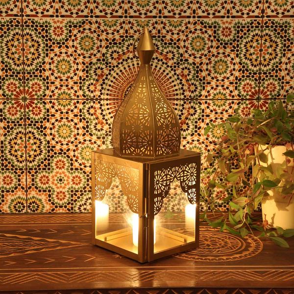 Orientalisches Windlicht Modena Gold M