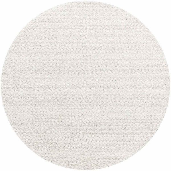 Teppich Nirvana aus Stoff, modern und rund, Ø 150 cm, Ivory Beige, pflegeleicht