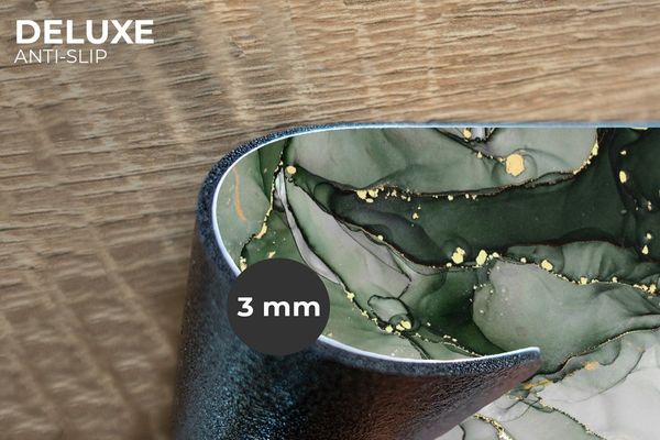 MuchoWow Platzset Luxus - Marmor - Grün, (6-St), Platzsets, Tischset, Abwaschbar, Tischsets, Platzdeckchen