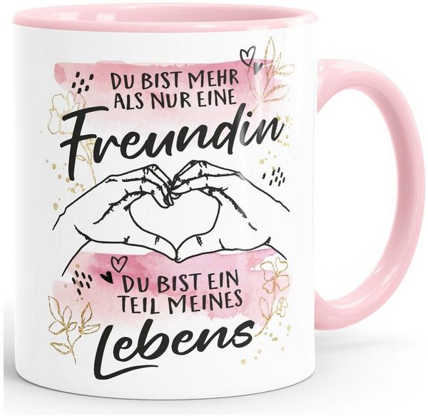 SpecialMe Tasse Tasse beste Freundin Spruch Du bist nicht nur eine Freundin Geschenk, Keramik