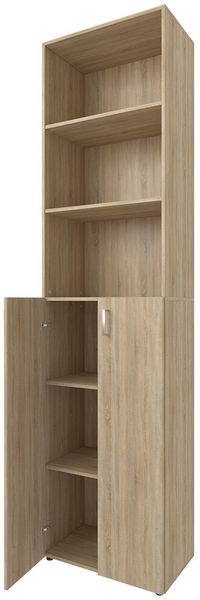 Aktenschrank >Trio< in Sonoma-Eiche - 57x226x34,5cm (BxHxT) Bild 6