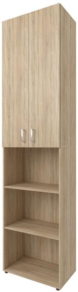 Aktenschrank >Trio< in Sonoma-Eiche - 57x226x34,5cm (BxHxT)