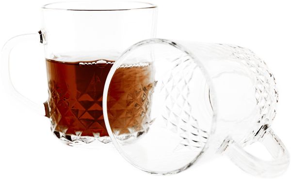 Almina Sefa Gläser-Set Sechsteilig Transparent 230 ml für Tee, Kaffee, Saft