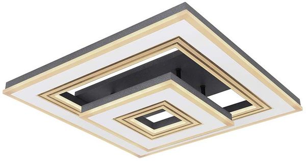 Deckenleuchte, dimmbar, LED, Fernbedienung, schwarz, weiß