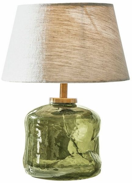 Mirabeau Tischleuchte Tischlampe Rufino grün/beige