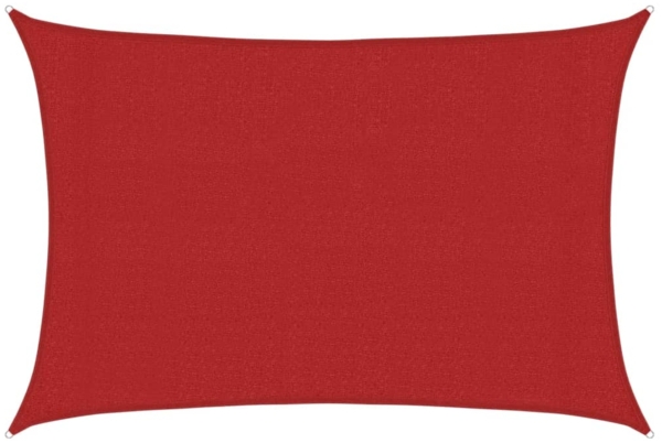 vidaXL Sonnensegel 160 g/m² Rot 3x4,5 m HDPE 311623