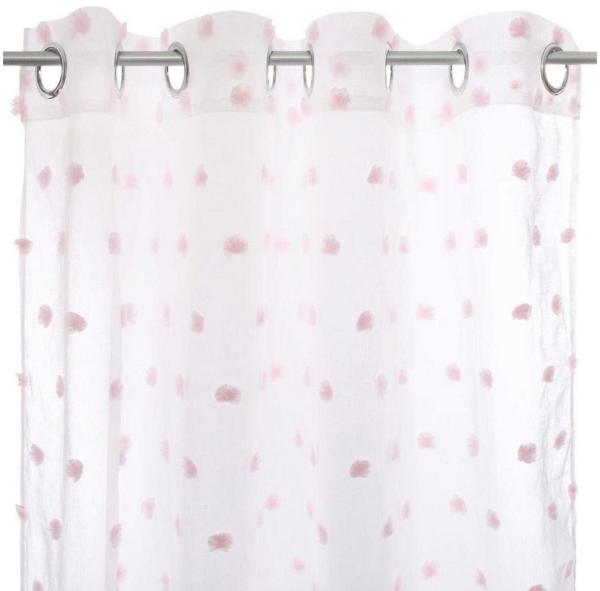 Fenstergardine für Kinderzimmer, rosa, 140x240 cm, Atmosphera Créateur d'intérieur
