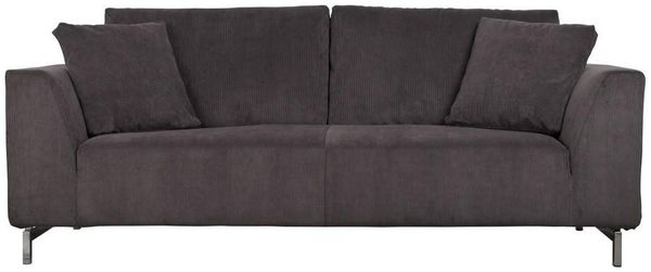 Sofa 3-sitzer DRAGON RIB in grau von Zuiver