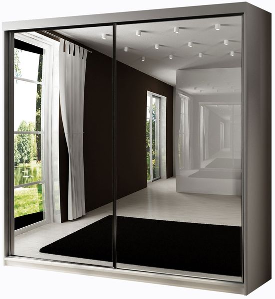 Kleiderschrank Toplo 21/200, ohne Beleuchtung, Farbe: Weiß Bild 2