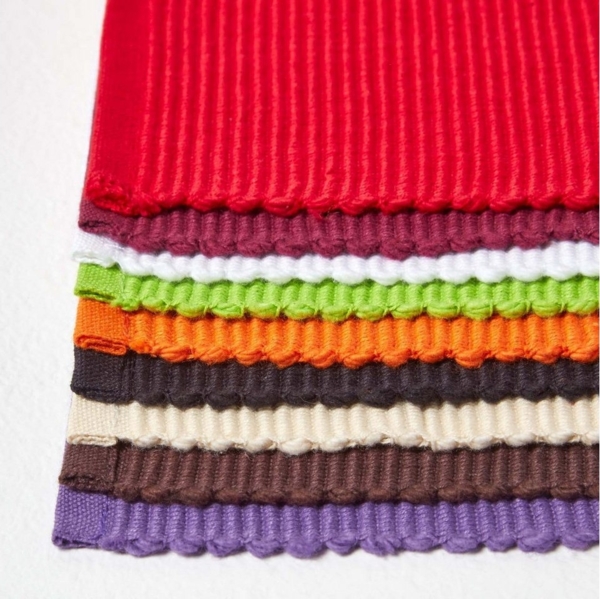 Homescapes Platzset Tischset weinrot im 2er-Set – 30 x 45 cm, 100% Baumwolle Bild 3