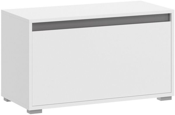Newroom Sitzbank Nikola, Sitzbank Weiß Schuhbank Sitzhocker Modern Zeitlos Flur Diele