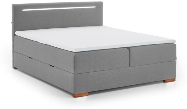 Cooper I Boxspringbett braun EicheStoffbezug 211cm x 182cm x 110cm