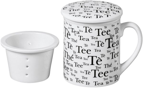 Teebecher m.Sieb+Deckel 10cm