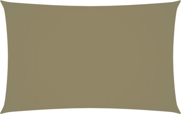 vidaXL Sonnensegel Oxford-Gewebe Rechteckig 5x8 m Beige