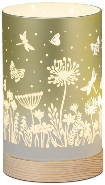 formano LED Tischleuchte Blumenwiese, LED, mit Timerfunktion, Grün, Blumen, H: 15cm