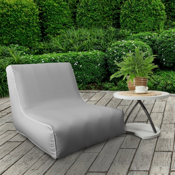 Sessel Garten Wassefest Outdoor weiß C 70x90x70 Bild 2