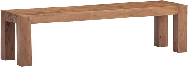 Geradlinige Holzbank Osbon - Sitzbank 170 cm aus Akazienholz - Praktisch, pflegeleicht & vielseitig einsetzbar