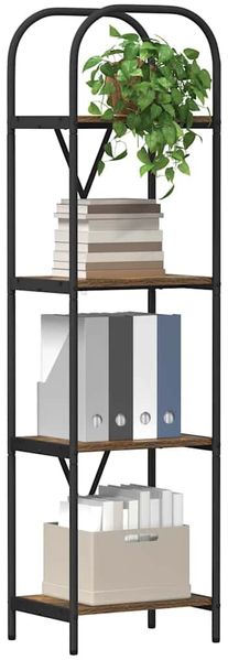 vidaXL Bücherregal Geräucherte Eiche 40 x 30 x 146 cm Holzwerkstoff 879877 Bild 3