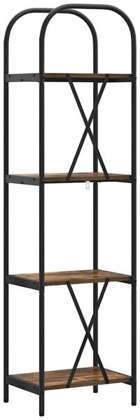 vidaXL Bücherregal Geräucherte Eiche 40 x 30 x 146 cm Holzwerkstoff 879877 Bild 7