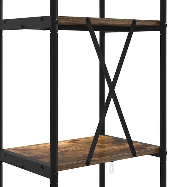 vidaXL Bücherregal Geräucherte Eiche 40 x 30 x 146 cm Holzwerkstoff 879877 Bild 9