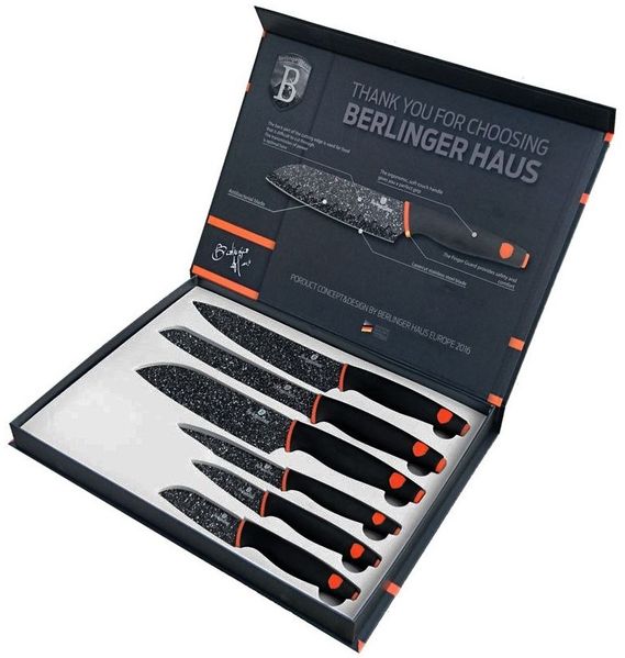 Berlinger Haus Berlinger Haus Messersatz 6 Elemente Granit Diamond BH2111