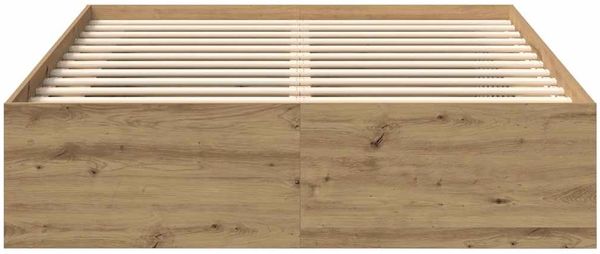 vidaXL Bettgestell ohne Matratze Artisan-Eiche 160x200cm Holzwerkstoff 3328853 Bild 5