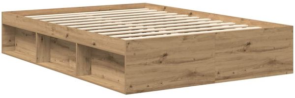 vidaXL Bettgestell ohne Matratze Artisan-Eiche 160x200cm Holzwerkstoff 3328853 Bild 7