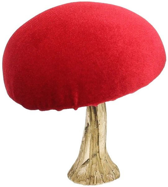 Dekoria Dekoobjekt Velvet Toadstool 12cm
