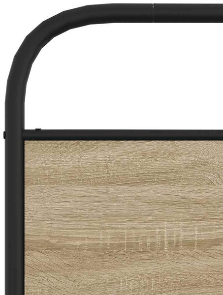 vidaXL Bettgestell ohne Matratze 100x190 cm Räuchereiche Holzwerkstoff 4100368 Bild 8
