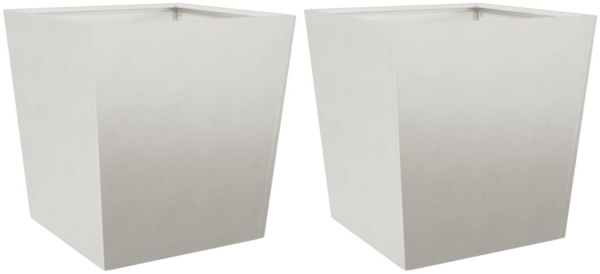 vidaXL Pflanzkübel 2 Stk. 50x50x50 cm Edelstahl 851075