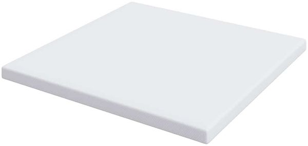 vidaXL Matratzenauflage, Jacquard Stoff weiß, Höhe 10 cm, 200x200 cm Bild 5