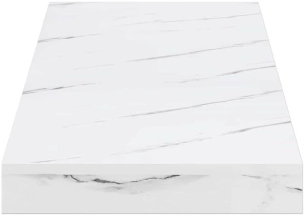 vidaXL Wandregal 2 pcs Weiß Marmor 60 x 23,5 x 4 cm Holzwerkstoff 42019969 Bild 8