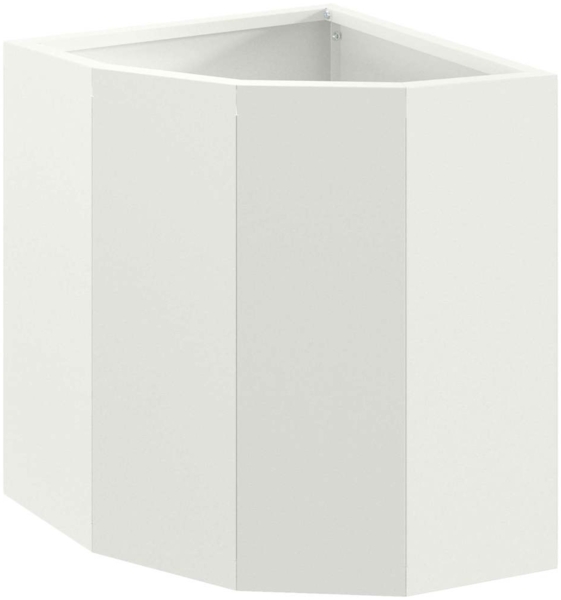 vidaXL Eckpflanzer Weiß 30 x 30 x 35 cm Stahl 883655