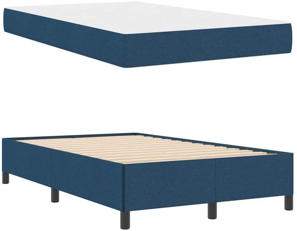 vidaXL Boxspringbett Blau 120 x 200 cm Stoff 3398856 Bild 6