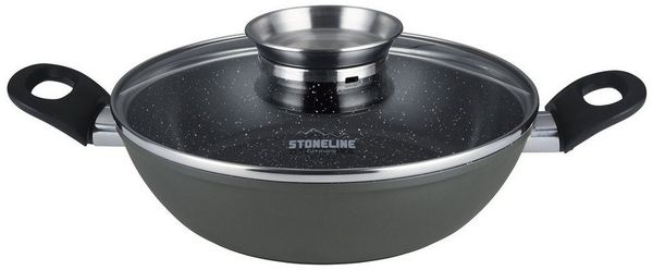 STONELINE Servierpfanne CERAMIC, Aluminium (1-tlg), Ø 28 cm. 3,7 Liter, Induktion