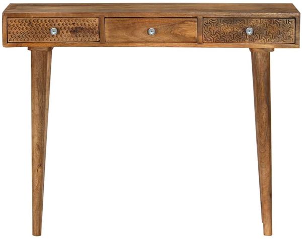 Konsolentisch, Beistelltisch, Konsole Mangoholz Massiv 102 x 30 x 79 cm