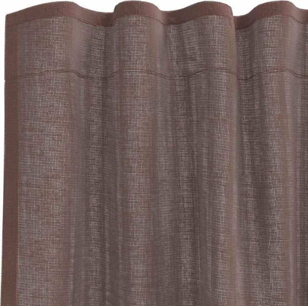 vidaXL Voile Vorhänge mit Stangentaschen 2 Stk. Braun 4102174 Bild 4