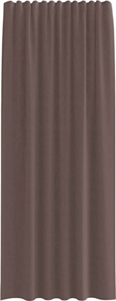 vidaXL Voile Vorhänge mit Stangentaschen 2 Stk. Braun 4102174 Bild 3